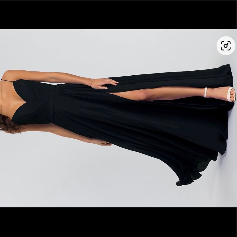 SWEETHEART CHIFFON KLEINFELD LONG BRIDESMAID DRESS